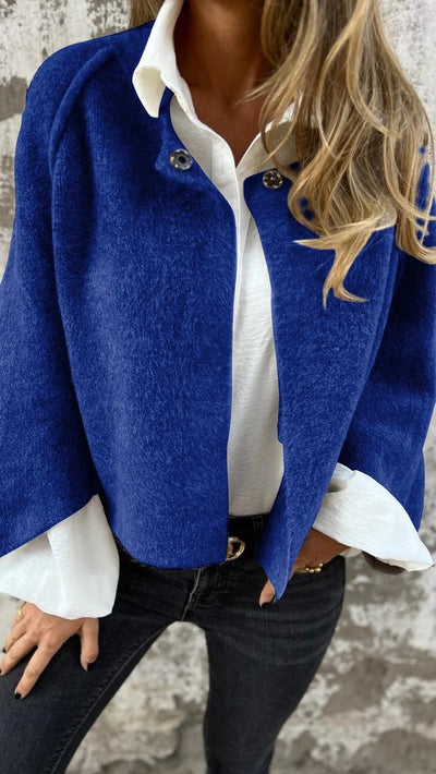 ModeMagi™ – Ullkappa med rund hals och långa ärmar