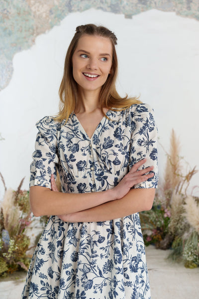 ModeMagi™ Diane Dress, Puffärm